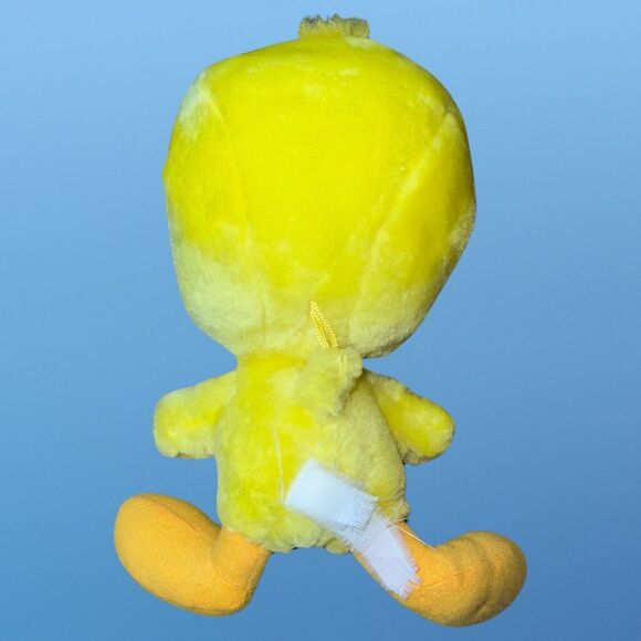 Vintage 1997 Tweety Bird Looney Tunes Warner Bros Plush Stuffed Animal 10” - Picture 4 of 5